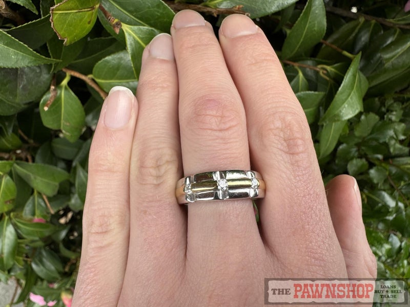 10ct White & Yellow Gold Diamond Eternity Dress Ring ~ $2,900! Carousel 2