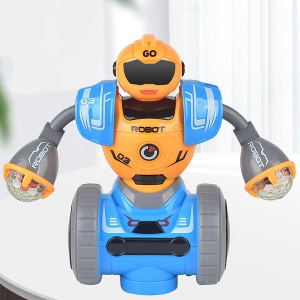 Intelligent Early Education Sound And Light Mechanical Robot Toys - 3A Yellow Carousel 1