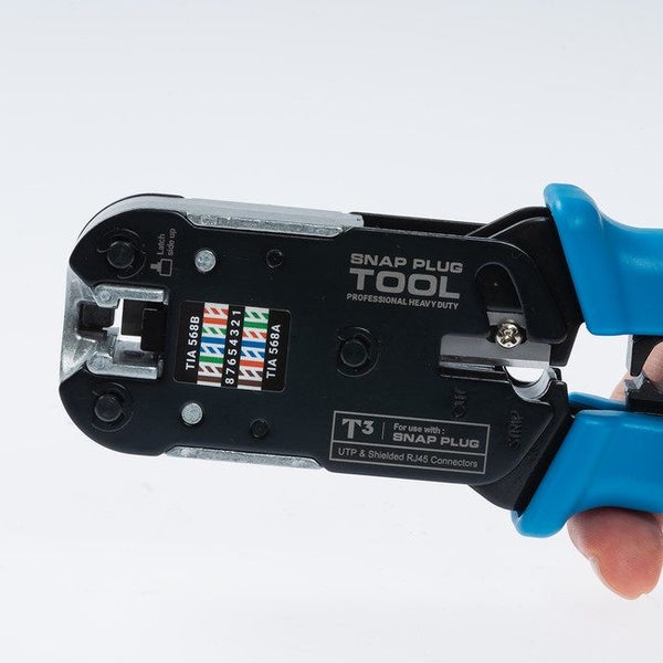 T10710EX Rj45 Snap Plug Crimp Tool Heavy Duty Rj45 Only Carousel 2