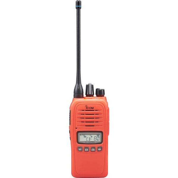 IC41PRO-ORANGE Special Edition Orange UHF Ip67 80Ch Hand Held Radio Carousel 1