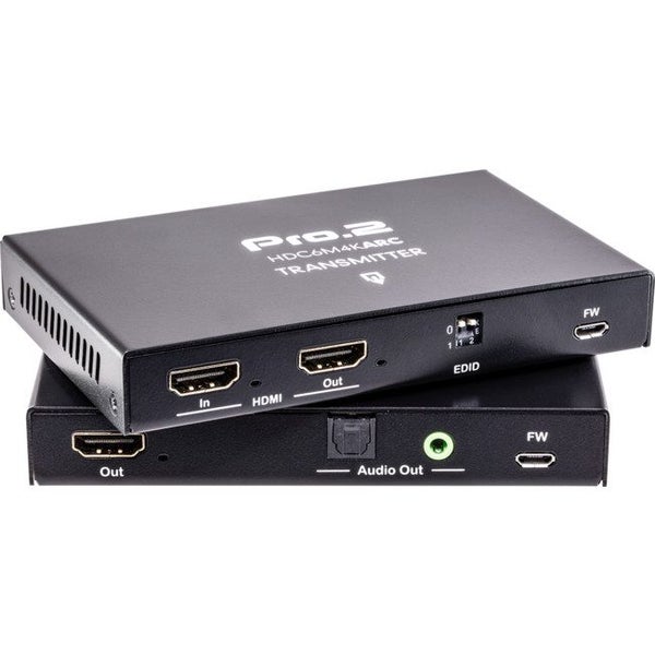 HDC6M4KARC HDMI Over Cat6 Extender [70M] Arc 4K Edid Poc Loop Optical Carousel 1