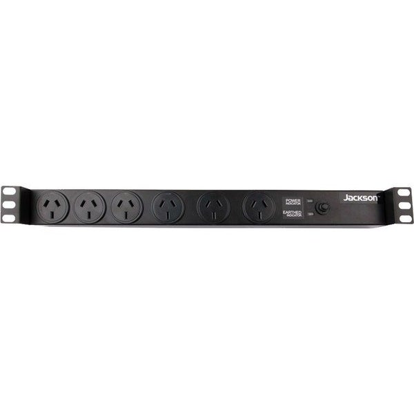 RAC0600 19" Rack 6-Way Power Board Rack Mount Power Rail Jackson Carousel 1