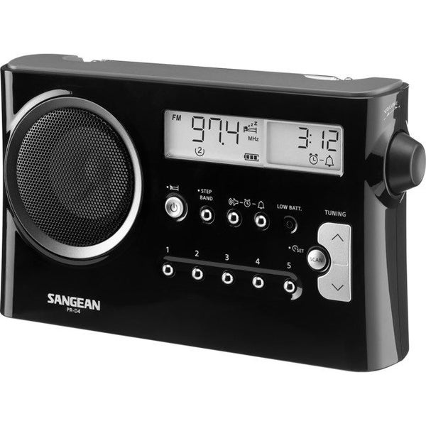 PRD4BK AM/FM Portable Radio Black Carousel 1