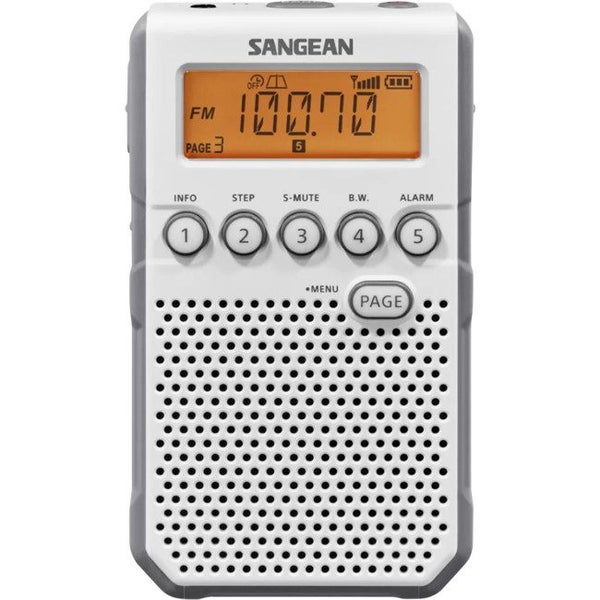 DT800 FM-Rds / AM Hand-Held Receiver White - Sangean Carousel 1