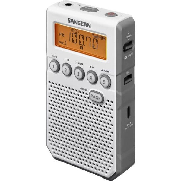 DT800 FM-Rds / AM Hand-Held Receiver White - Sangean Carousel 2