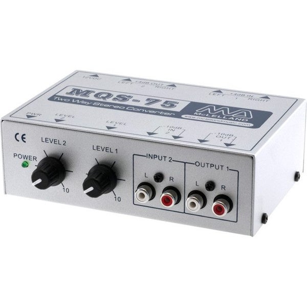 MQS75 2-Way Stereo Converter Stereo RCA To XLR 2 Way Carousel 1