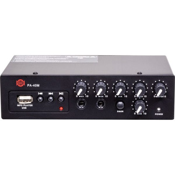 PA40M 40W Dc12v Class D Amplifier Mp3 Siren 2Xmic Aux In Show Carousel 2
