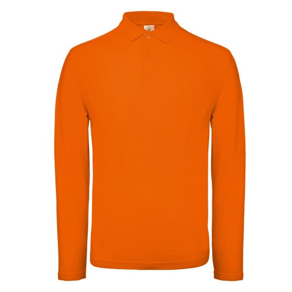 B&C ID.001 Mens Long Sleeve Polo (Pack Of 2) Carousel 1
