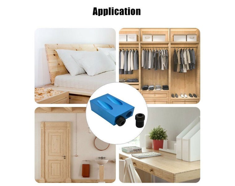 34pcs Pocket Hole Jig Kit Dowel Drill Joinery Screw Kit - (NZ CLEARANCE) Carousel 2