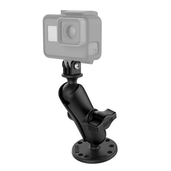 RAM Action Camera / GoPro Mount with Drill Down Base and Medium Arm Carousel 1