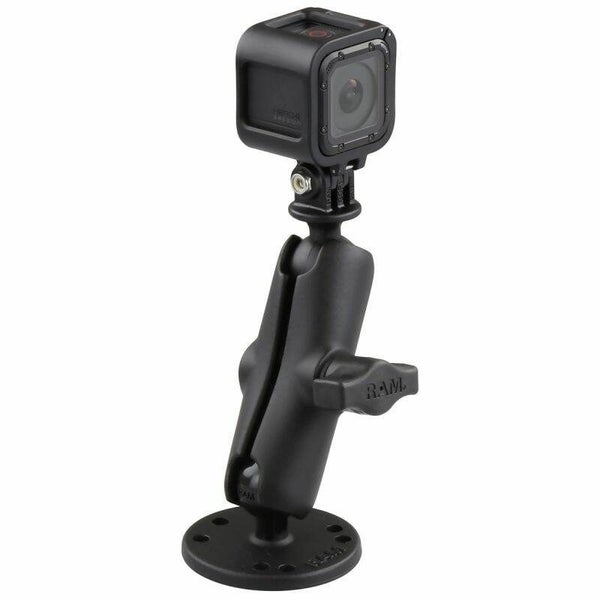 RAM Action Camera / GoPro Mount with Drill Down Base and Medium Arm Carousel 2