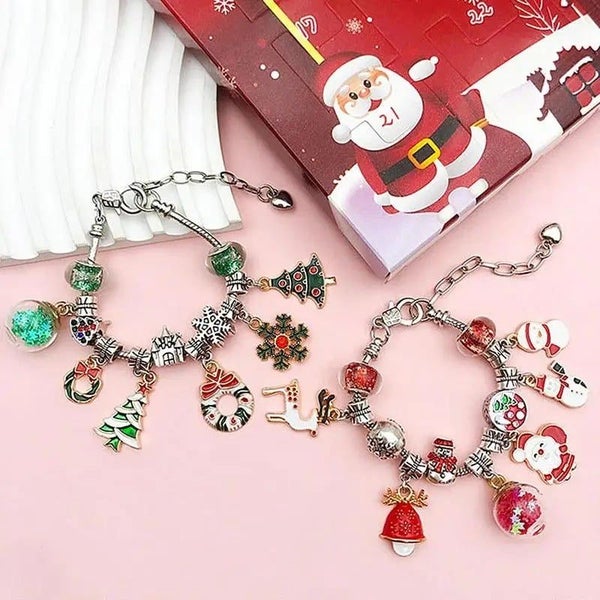 DIY 24 Days Christmas Countdown Calendar Bracelets Set Carousel 4