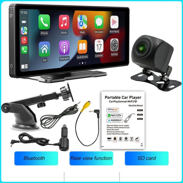BQCC 10.26 Inch Portable Wireless Carplay Screen HD Rear Reversing Camera Car Carousel 1