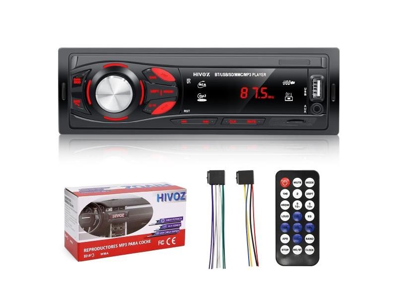 HIVOZ Car Radio Audio 1 Din Bluetooth Stereo Hands-Free Calling MP3 Player FM Carousel 2