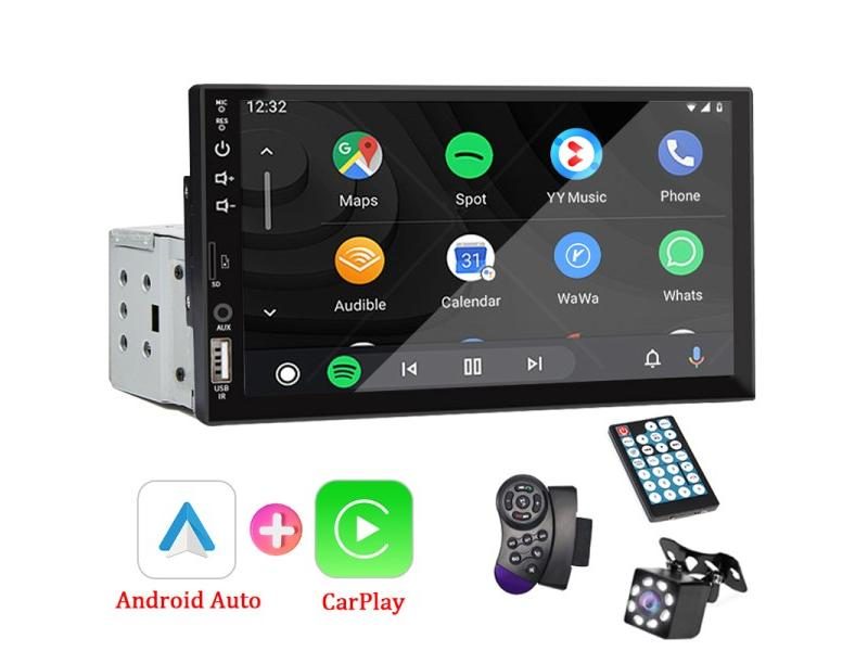 7“ Car Radio 1 Din Carplay Android Auto Multimedia Player HD Touch Screen FM Carousel 2