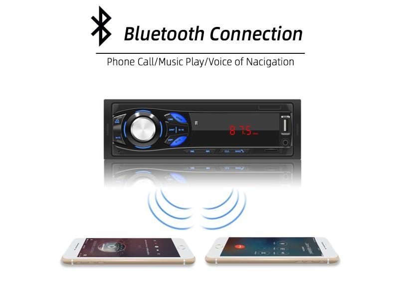BQCC Car Stereo Player FM Radio 1 Din MP3 Player Digital Bluetooth Car Radio Carousel 2