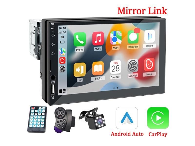 Car Radio 1 Din Carplay Android Auto Multimedia Player HD 7‘’ Touch Screen Carousel 2