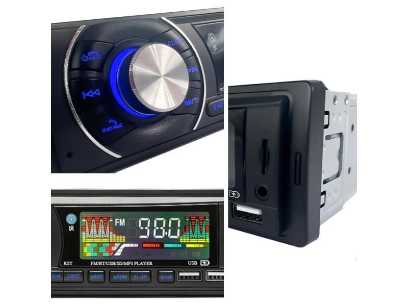 Car Audio Radio 1din Bluetooth Stereo MP3 Player FM Receiver 12V Support Phone Carousel 1