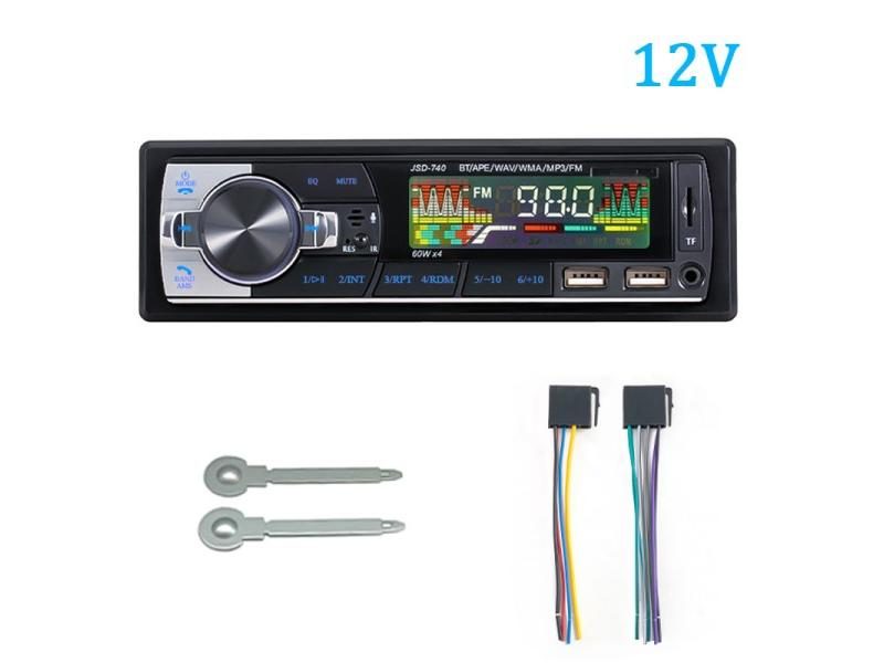 Car Radio 1din Bluetooth Audio Stereo MP3 Player FM Receiver 60Wx4 With Remote Carousel 1
