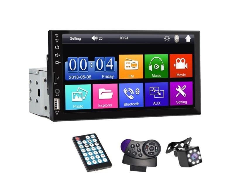 7 Inch Car Radio 1 Din MP5 Player Touch Screen Multimedia FM ISO Power Aux Carousel 1