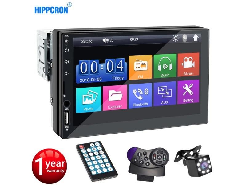 Car Radio 1 Din MP5 Multimedia Player 7 Inch Touch Screen FM ISO Power Aux Carousel 2