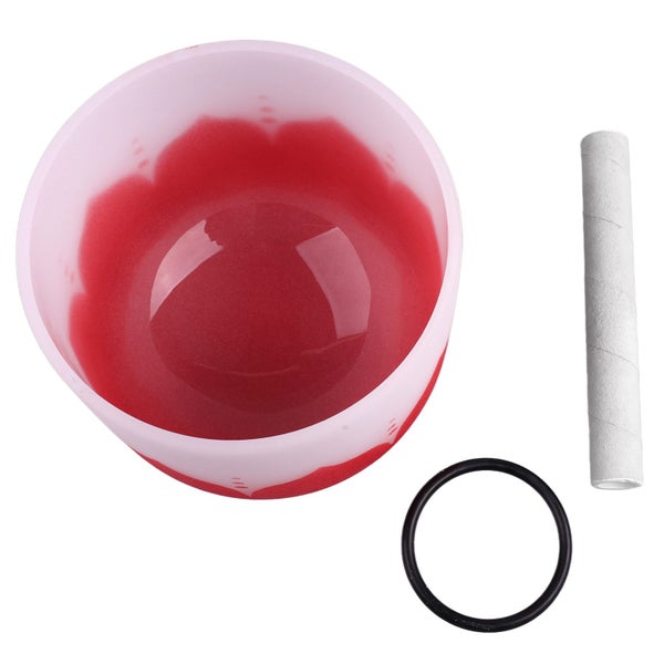 quartz crystal singing bowl matte singing bowl singing bowl instrument Crystal Carousel 7