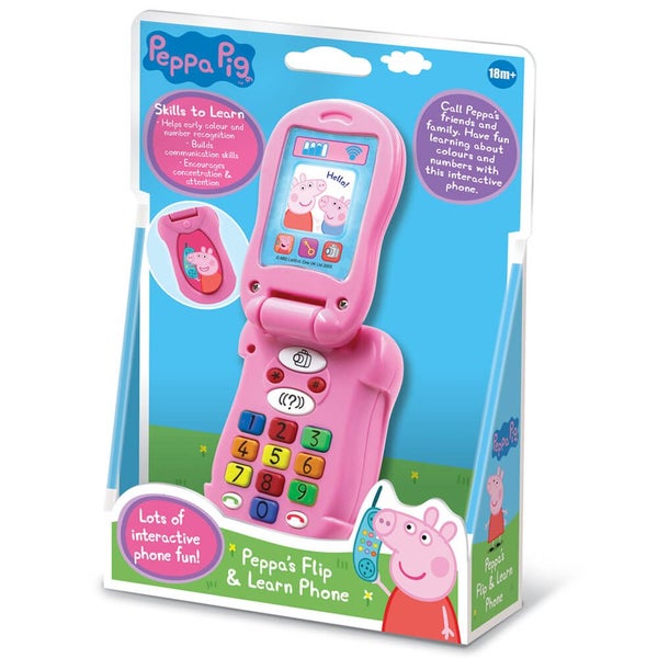 Peppa Pig - Flip & Learn Phone, Interactive, 17.5cm Carousel 1