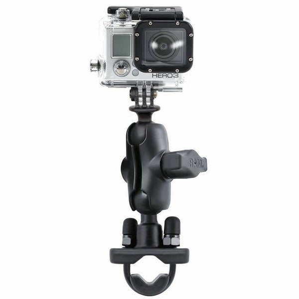 RAM Action Camera / GoPro Mount with U-Bolt Rail Handlebar Base (short arm) Carousel 2