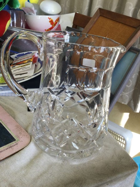 LEAD CRYSTAL JUG..SMALL HOLE SO LOOK Carousel 2