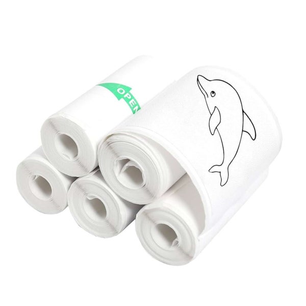 Social Hike 5 Pack Thermal Paper Camera Rolls Sticker - Instant Print Refill Carousel 1