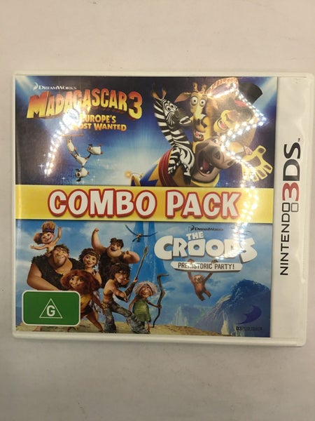 * -3DS- Madagascar 3 & The Croods Prehistoric Party Combo Pack * Carousel 1