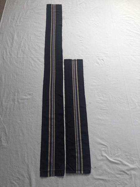 Vintage Stripe Japanese Kimono Silk Panels X6 Fabric Pieces Carousel 2