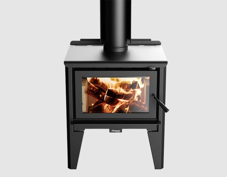 Masport Kaituna Fireplace Freestanding Ultra-Low Emissions Wood Fire on Legs Carousel 2