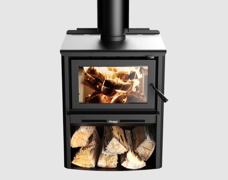 Masport Kaituna Fireplace Freestanding Ultra-Low Emissions Wood Fire Stacker Carousel 2