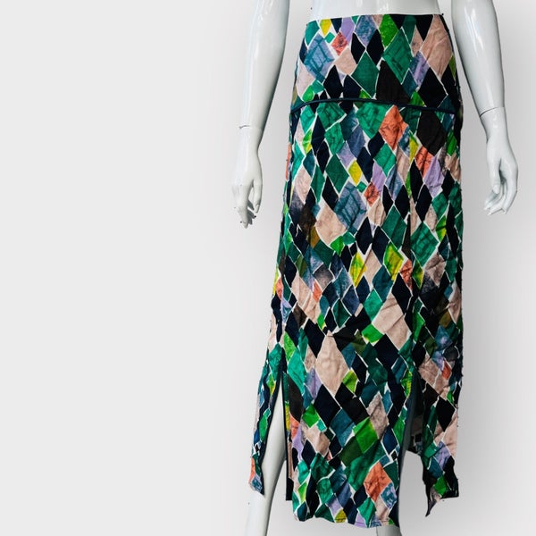 SIREN / multicoloured midi skirt / 16 / new with tags attached Carousel 1