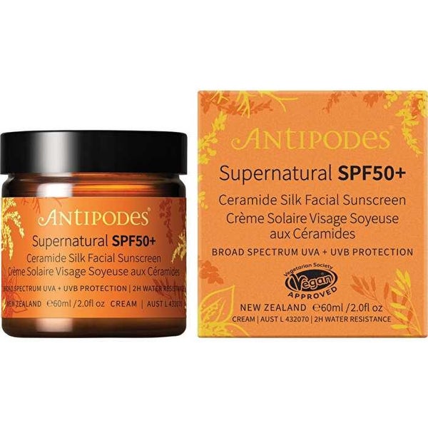Antipodes Supernatural SPF50+ Ceramide Silk Sunscreen 60ml Carousel 1