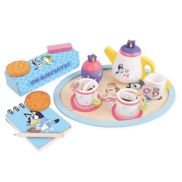 Bluey - Wooden Tea Party Set (20 Pieces), Suitable for Ages 3+ Carousel 9