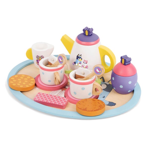 Bluey - Wooden Tea Party Set (20 Pieces), Suitable for Ages 3+ Carousel 1
