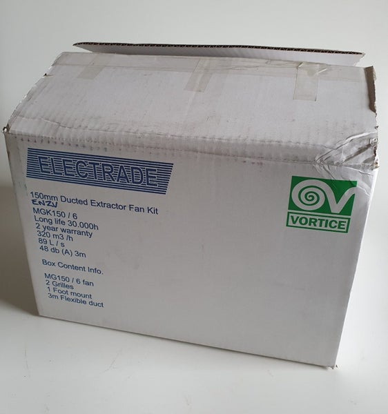 150mm Vortice Ducted Extractor Fan Kit Carousel 1