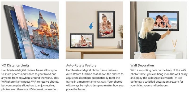Digital Picture Photo Frame 15.6 Inch Touch Screen Carousel 1
