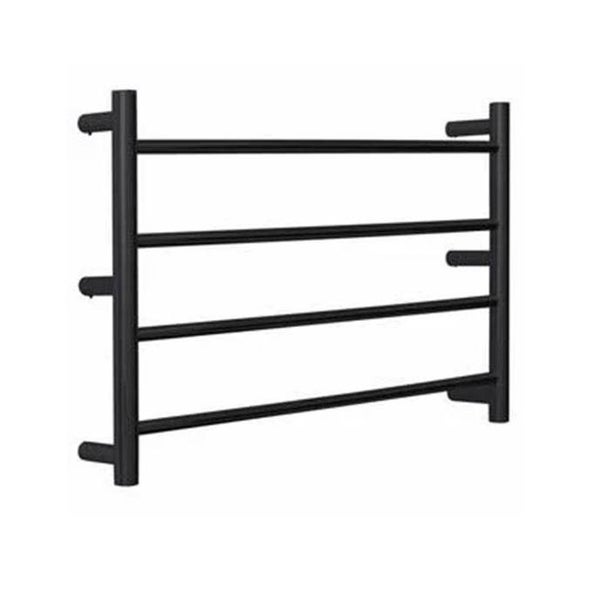 Clearance Sale!!! 4 Bar Black Heated Towel Rail Round Carousel 1