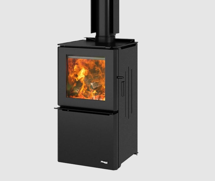 Masport Clutha Fireplace Freestanding Ultra-Low Emissions Wood Fire Pedestal Carousel 2