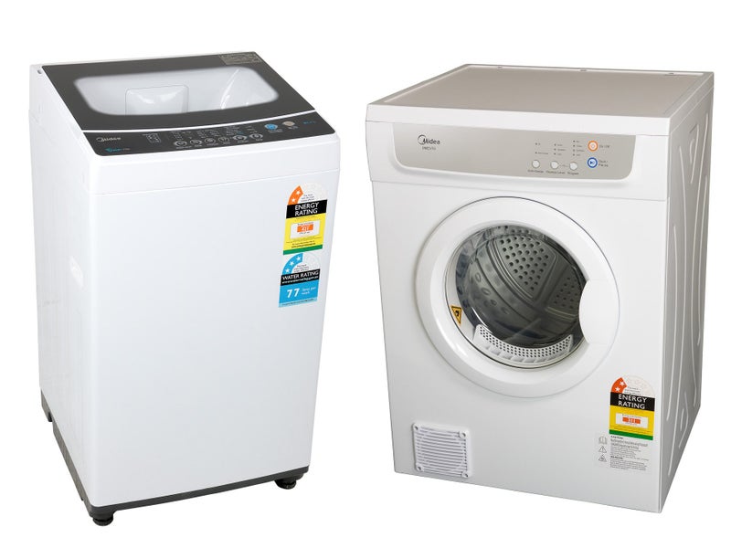COMBO Dryer & Washing Machine - 7kg Dryer + 5Kg Top Loading Washer MIDEA Carousel 1