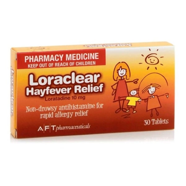 LORACLEAR Hayfever Relief Loratadine 10mg 30 tablets Carousel 1