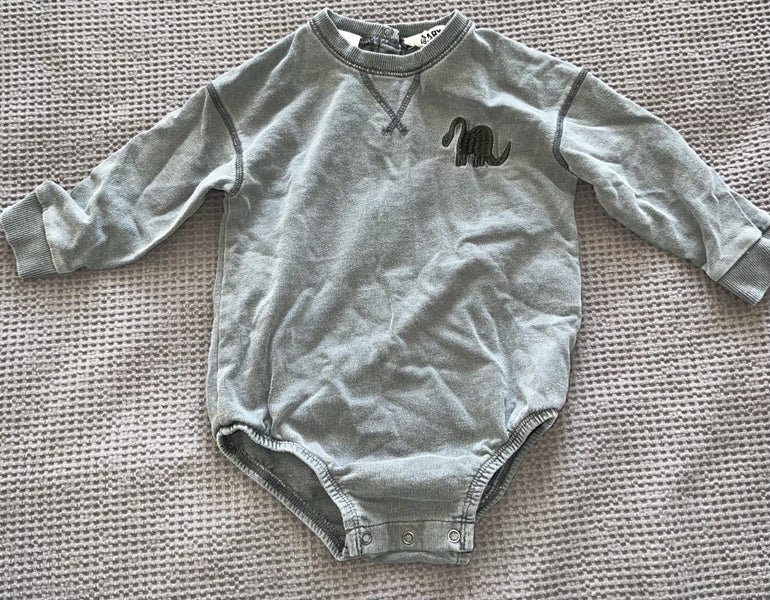 Cotton on acid wash jersey long sleeve bodysuit Carousel 1