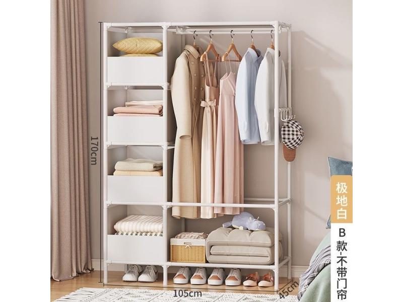 Home Furniture Wardrobe Stand Clothes Rack Coat Stand Wearing For Clothes Carousel 2
