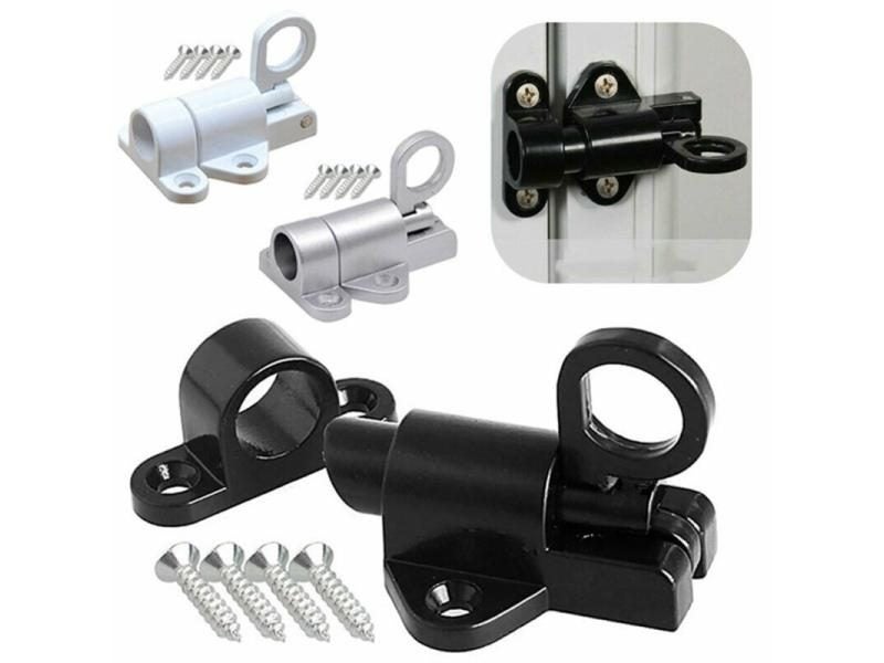 Self-closing Latch Bolt Aluminum Alloy Automatic Spring Latch Solid Aluminum Carousel 1