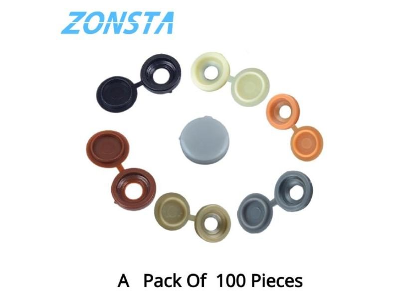 Hinged Plastic Self-tapping Screw Cap Button Cover Fold Snap Protective Cap For Carousel 2