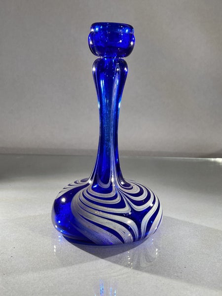 Vintage Handblown Art Glass Candle Holder62863862857729114