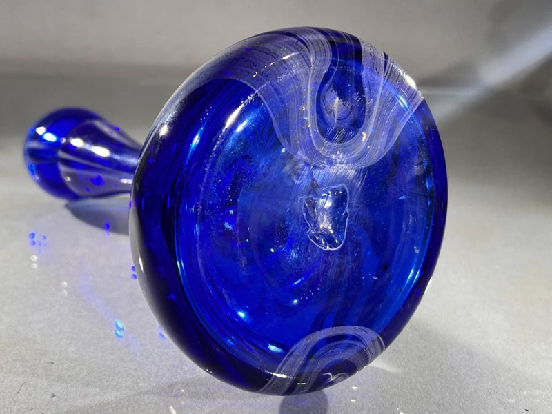 Vintage Handblown Art Glass Candle Holder Carousel 7